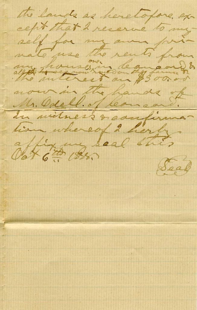 Will of Johann Peter Glass - page 2