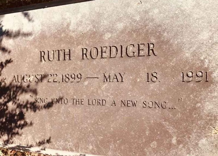 Ruth Roediger headstone