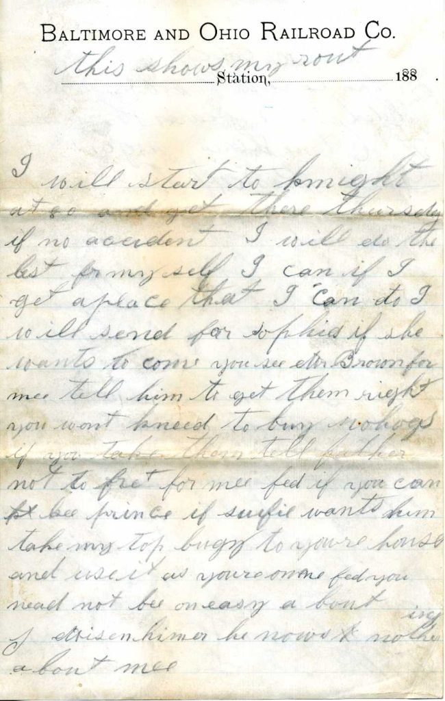 Henry leaving town letter - page 3